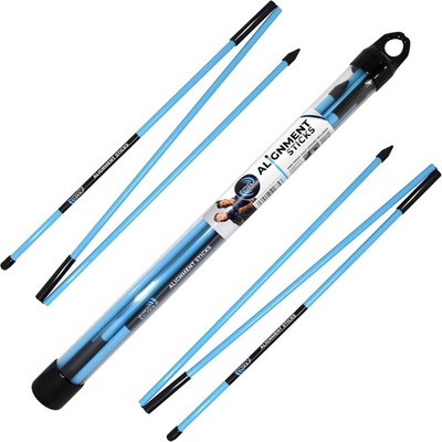 Brand New Me and My Golf Premium Golf Alignment Sticks (2-Piece Set with Storage