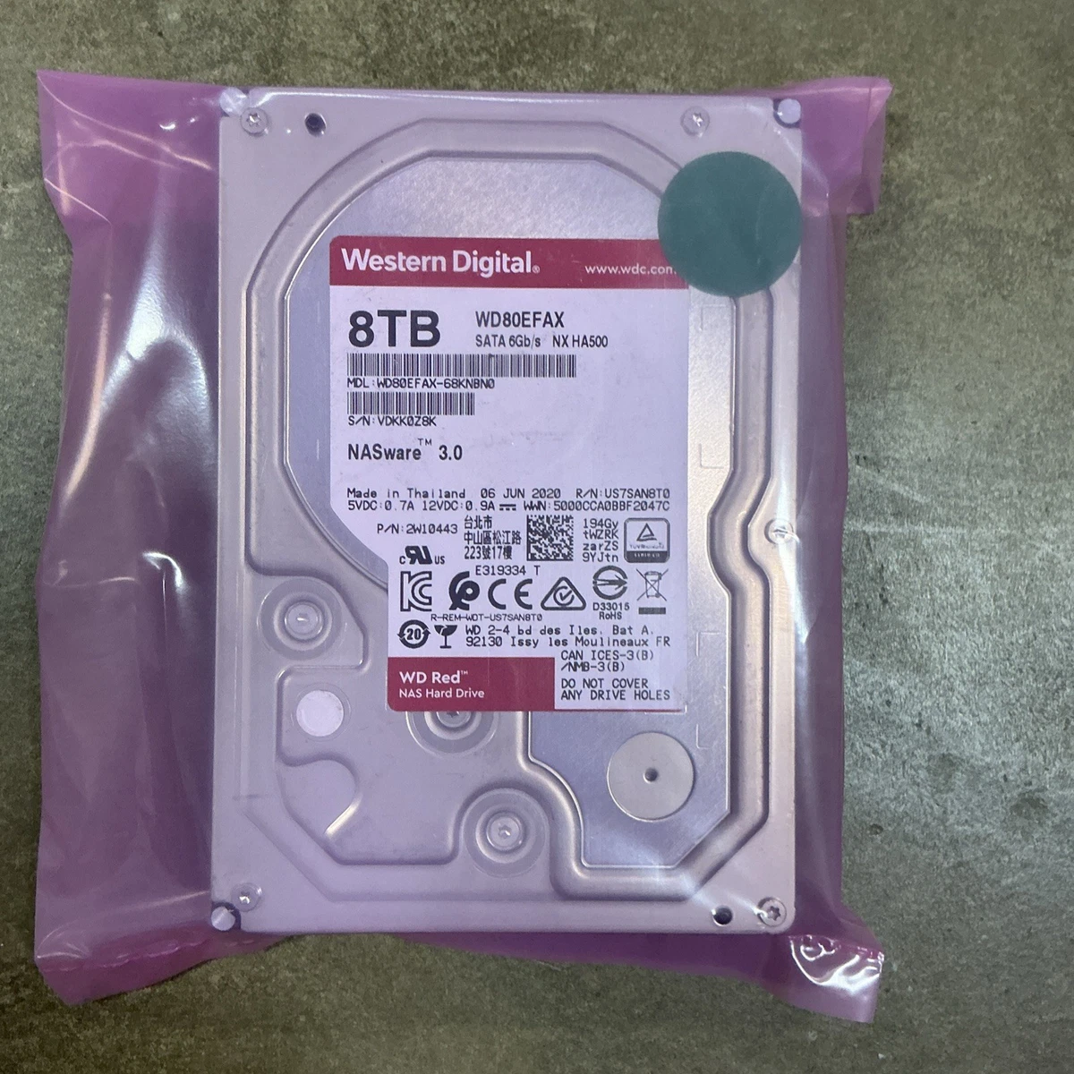Western Digital Internal Hard Disk Drives 8 TB Storage Capacity