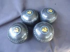 set lawn bowls size 4 Henselite  dimple grip Egypt design super grip