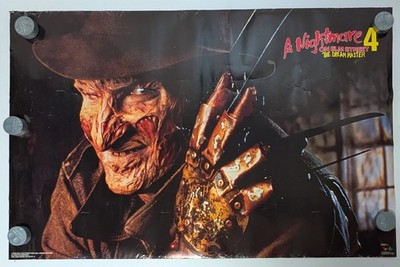 1988 Nightmare On Elm Street 4 Dream Master Freddy Movie Funky Poster 22 x 34
