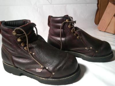 Carolina Leather Work Boots Men's Size 6.5 D - T01219 - Heavy - Reinforced Toe