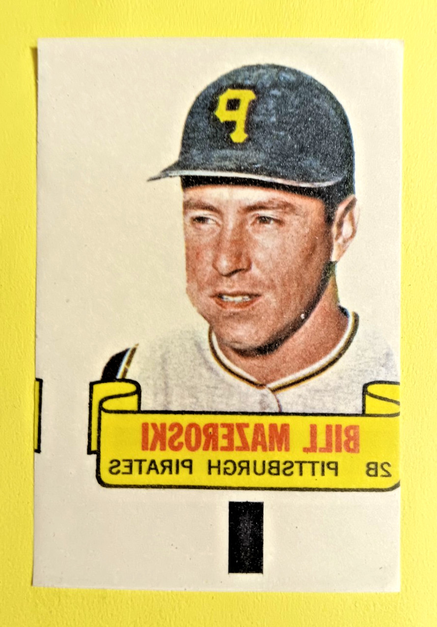 Bill Mazeroski Baseball Cards 1966 Topps Rub Offs trading card — raw and PSA graded price guide