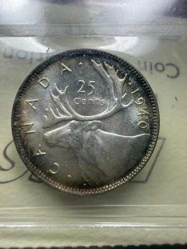 1940 25 Cents Canada ICCS - MS65 GEM