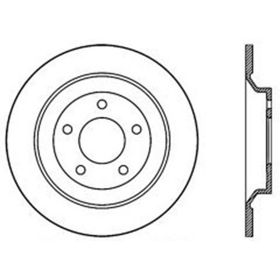 SET-CE121-44141-2 Juego de discos de freno céntricos de 2 ruedas sedán trasero para Lexus IS350 Foto 3 de 4