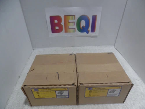 6pcs- ILSCO AU-800-2NS AL Lug Conductor Range 800-300, 2 Ports, 2- 1/2"Holes NIB