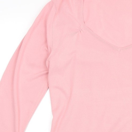 NEXT Womens Orange Square Neck Acrylic Blend Jumper Size 18 - Picture 8 of 12