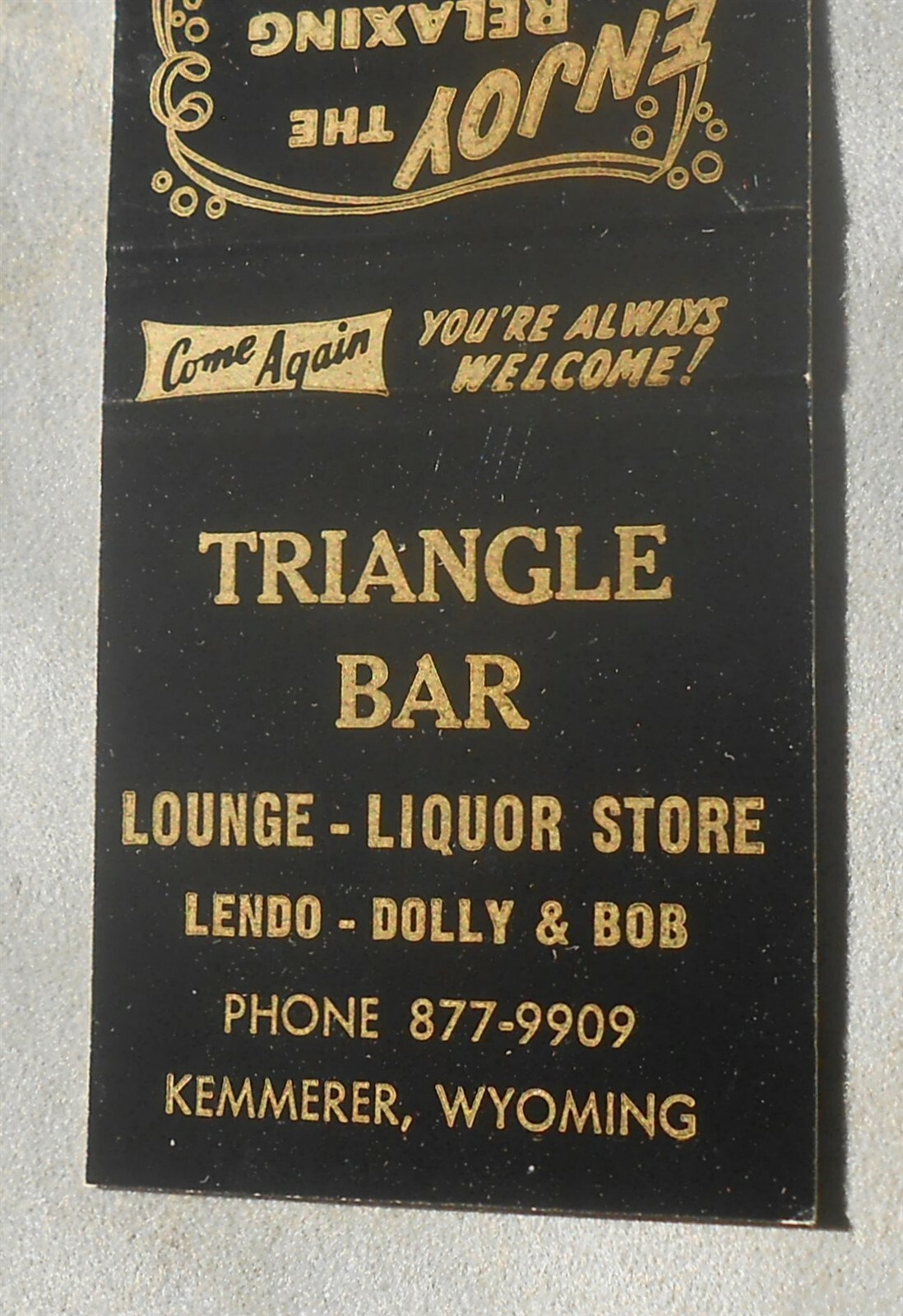 1960s Triangle Bar Lounge Liquor Store Lendo Dolly & Bob Kemmerer WY