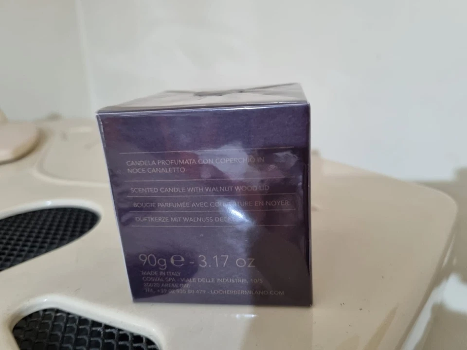 CANDELA PROFUMATA Locherber Milano candela 90 gr. 3.17 OZ Coperchio Noce Canalet - Immagine 3 di 4