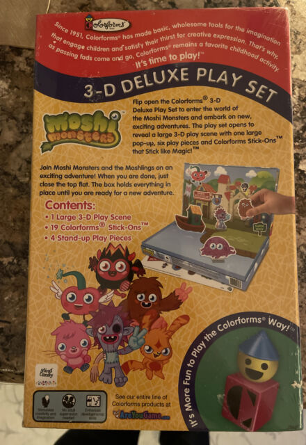 Moshi Monsters Colorforms 3d Deluxe Play Set for sale online | eBay