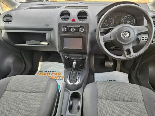 2011 61 reg VW Caddy Maxi Kombi 1.6 TDi DSG x 5 SEATS x 92k x BLACBERRY METALLIC - Picture 9 of 12