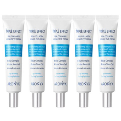 Mediflower Aronyx Triple Effect Real Collagen Wrinkle Eye Cream 40ml*5Pcs
