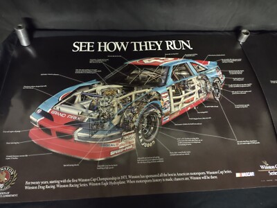 Lot Of 2 Vintage #43 Richard Petty See How They Run Nascar Winston Cup Poster  
