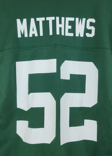 NFL Team Apparel Youth #52 Clay Matthews Green Bay Packers Jersey Size L - Picture 4 of 11