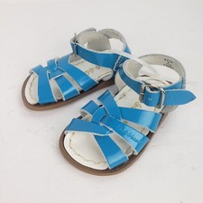 Salt Water Sandal Sun San Patent Turquoise Infant Size 4