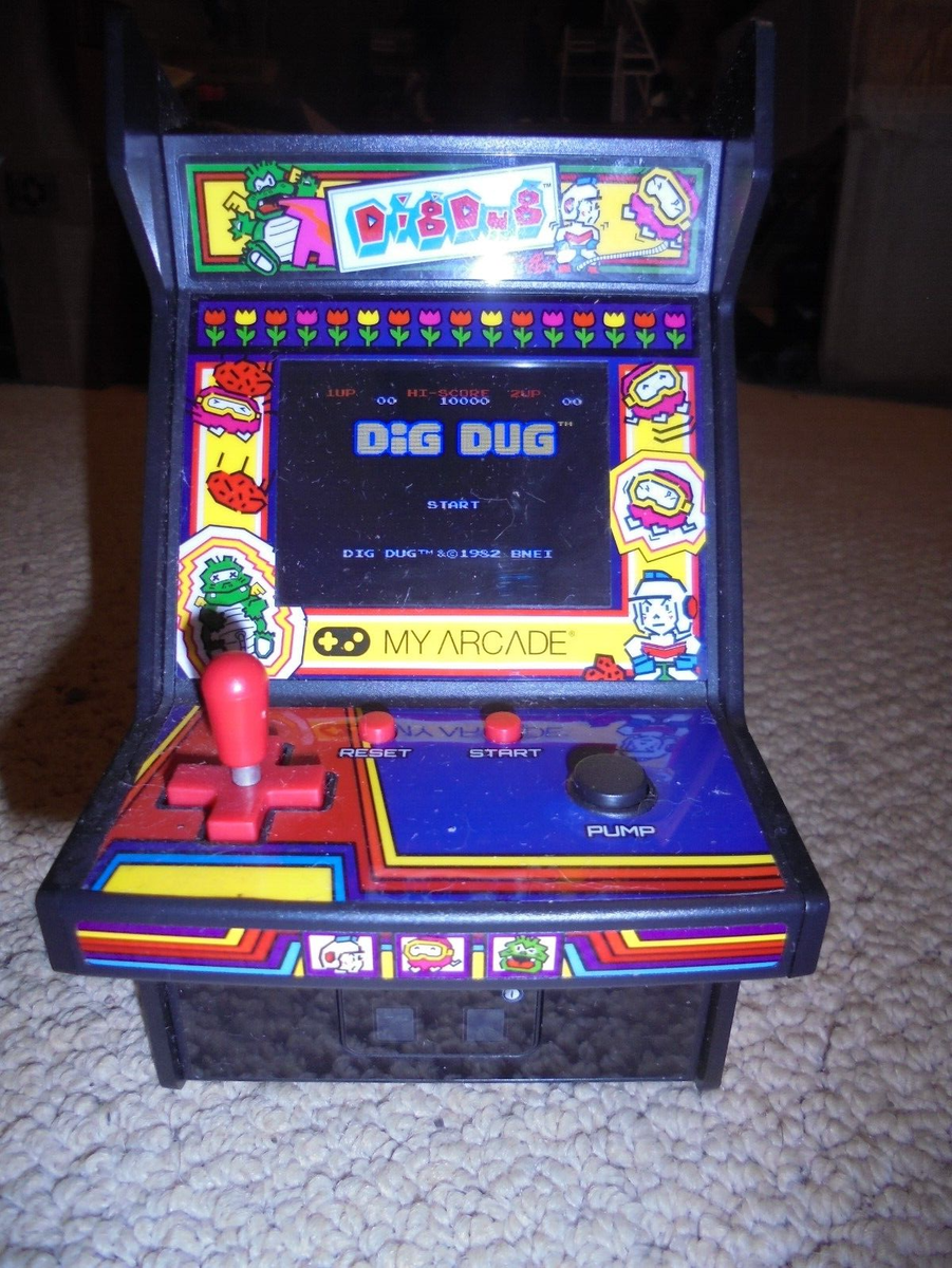 MY ARCADE DIG DUG MINI HANDHELD GAME~BASIC FUN~NEW WAVE TOYS