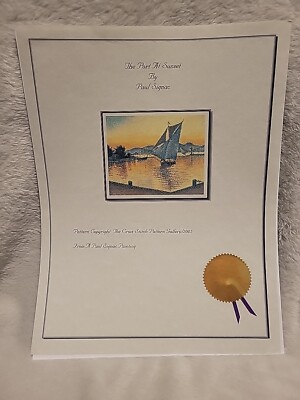 The Port At Sunset The Cross Stitch Pattern Gallery 2005 Paul Signac