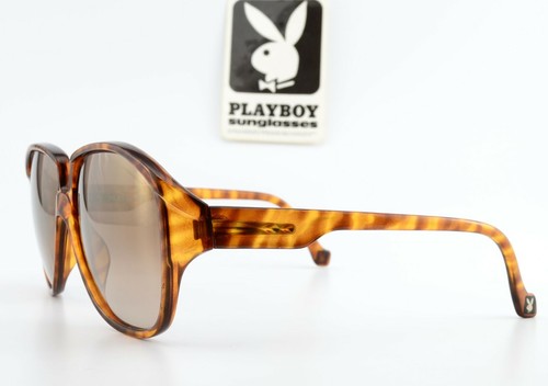 Playboy Sunglasses Optyl Amber Brown Havana Vintage 80S Gold Mirror CR39 Lens - Picture 5 of 11