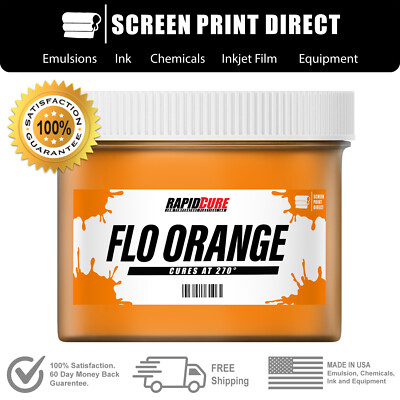 Fluorescent Orange - Screen Printing Plastisol Ink - Low Temp Cure - Gallon