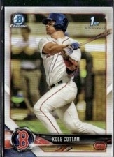 2018 Bowman Draft #BDC-69 Kole Cottam Chrome Refractors