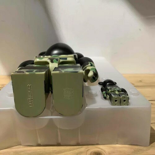 A BATHING APE - green ☆ ape mickey be@rbrick 100% 400% Medicom Be@rbrick A Bathing Ape Bape Mickey 400%+100