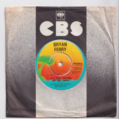 (nV629) Bryan Ferry, Let's Stick Together - 1976 - 7'' vinyl