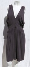 Ann Taylor LOFT Peat Grey Stretch Modal Knit Sundress Dress size M