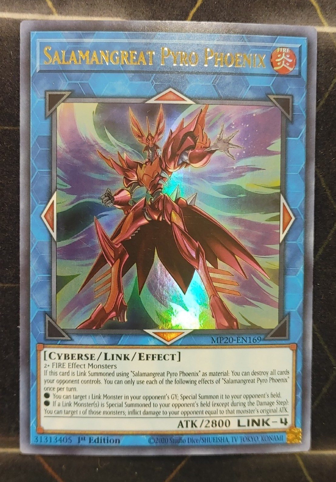 Salamangrest Pyro Phoenix MP20-EN169 Ultra Rare 1st Edition Near Mint Yu-Gi-Oh!
