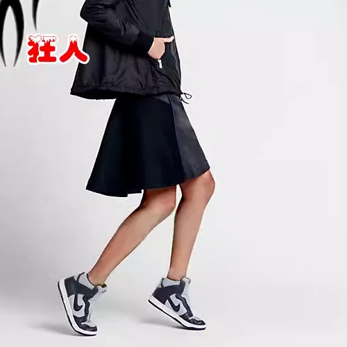 NIKE NIKELAB x SACAI WOOL SKIRT SIZE XXS (802251 011) NAVY - Picture 3 of 7