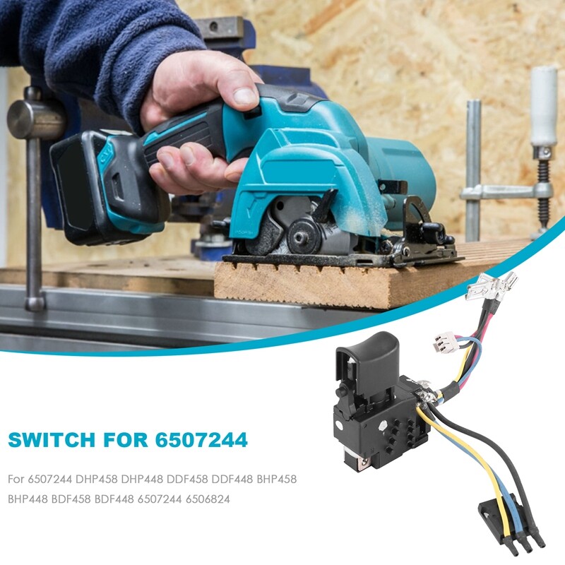 Srutueo Interrupteur Pour 6507244 DHP458 DHP448 DDF458 DDF448