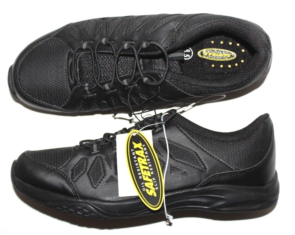 Safetrax Women's Black Brenna Slip Resistant Work Shoes 20237 Sz 711