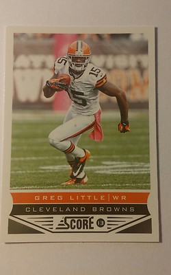 NFL Trading Card Greg Little Cleveland Browns Score 2013 Panini