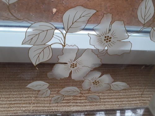 Tablett Kunststoff Speisetablett mit Griffen mit Blumen Motiven - Bild 3 von 6