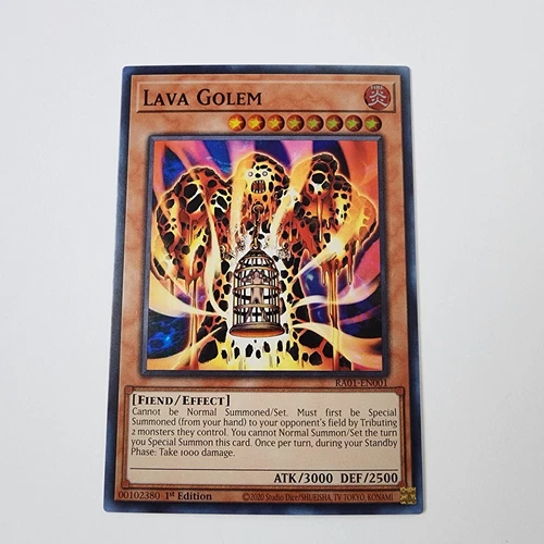 Lava Golem -  RA01-EN001- Super Rare - NM - 1st Ed - Yugioh TCG