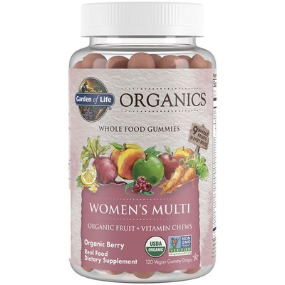 Garden of Life|Organics Whole Food Multivitamin for Women|Organic Berry-(120 Veg