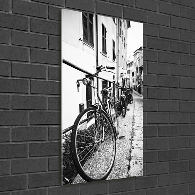 Wand-Bild Kunstdruck aus Acryl-Glas Hochformat 50x100 Citybikes