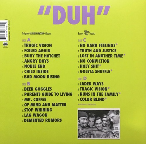 Lagwagon - Duh 2 x LP Vinyl Album + BONUS SEALED Remastered PUNK RECORD - NOFX - Picture 2 of 2