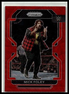 2022 Panini Prizm WWE #190 Mick Foley Ruby Wave