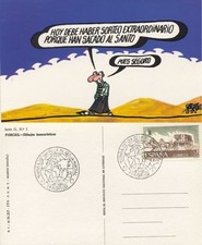 Nationale Lotterie. Postkarte. Serie G - Humorvolle Zeichnungen von Forges. Neu