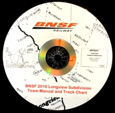 Burlington Northern Santa Fe Longview Subdivision Team Manual - PDF Pages on DVD