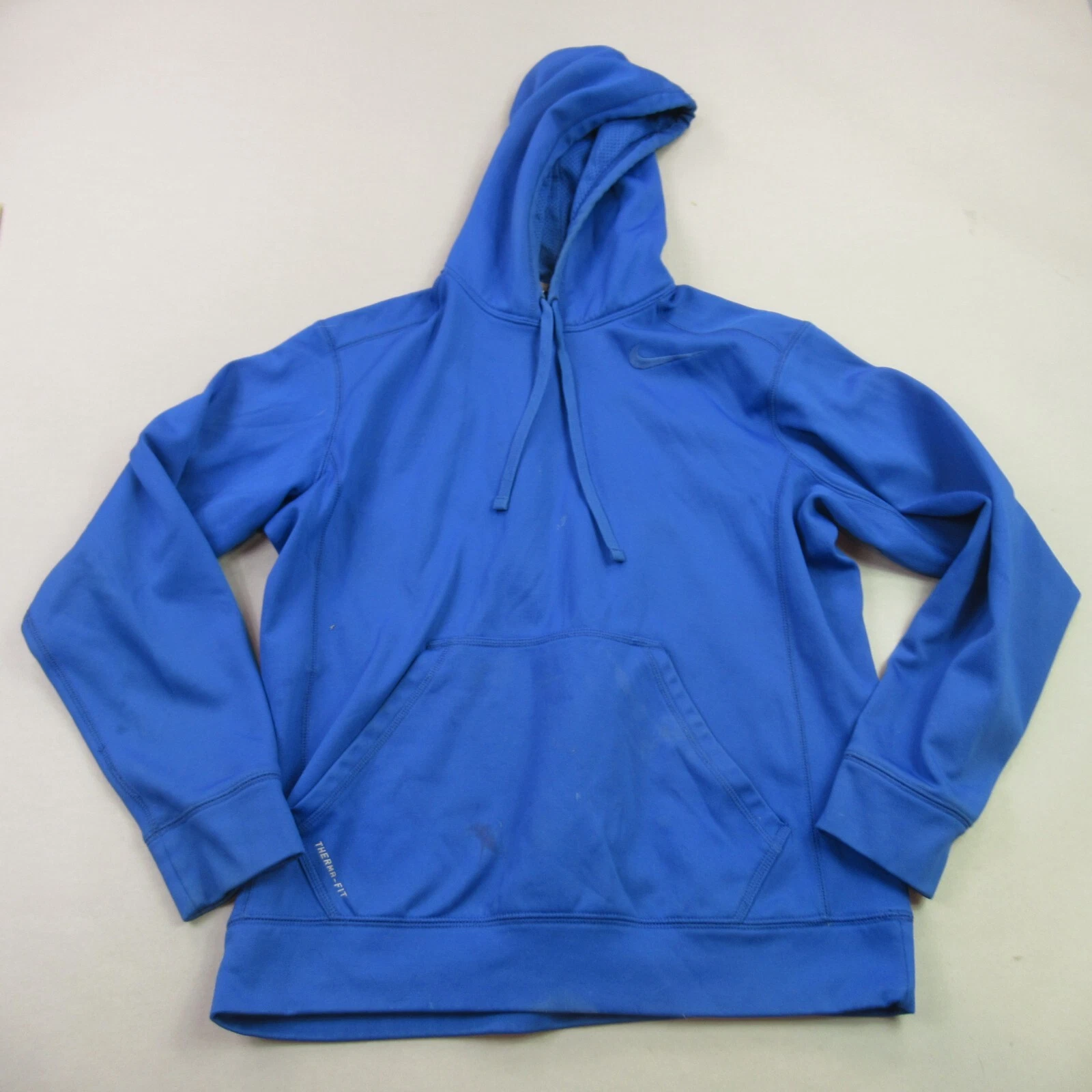 Nike Hoodie Mens Medium Long Sleeve Pullover Outdoors Pockets Hooded Therma Fit