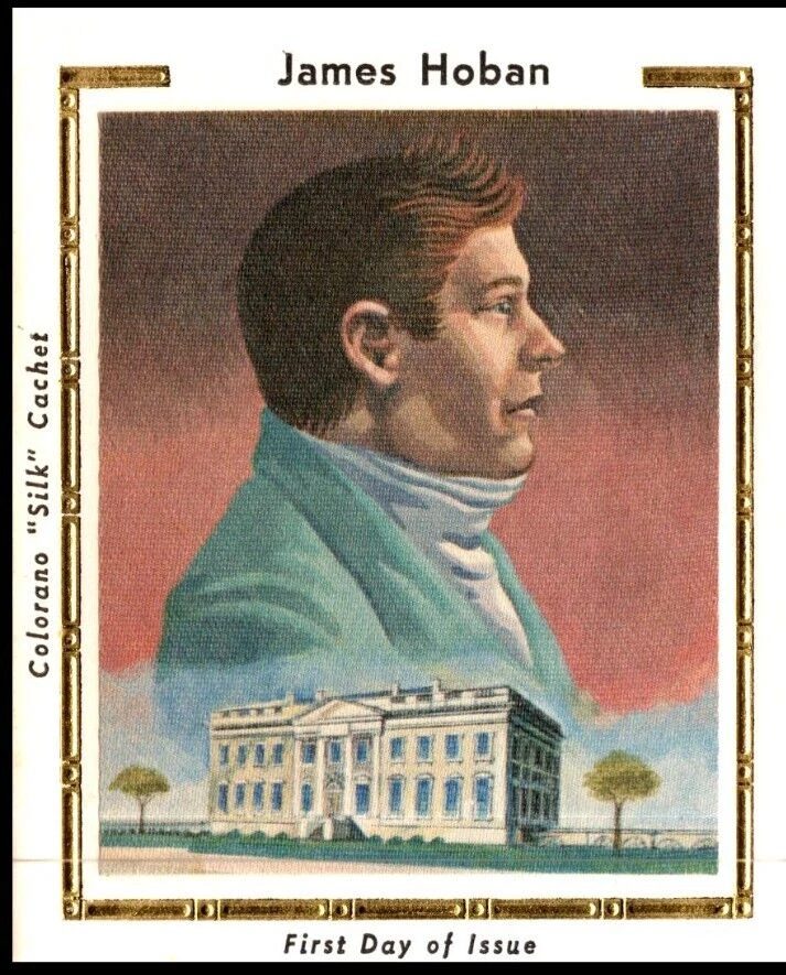 1835 James Hoban FDC, Colorano Silk Cachet, UA, OF - Image 2 of 3