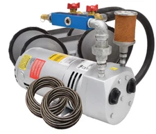 EasyPro Rotary Vane Pond Aeration System 1/4 HP Kit with Tubing & Difusers