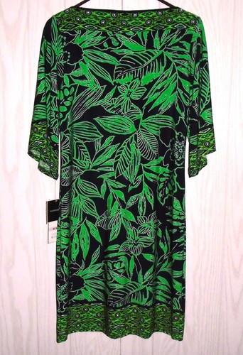 K Studio Dress, Women's Size 6, Navy Blue & Green, Shift NWT - Picture 6 of 7