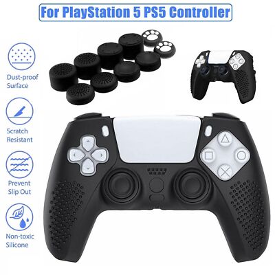 Silicone Grip Cover Skin Protective Rubber Case For PlayStation 5 PS5 Controller
