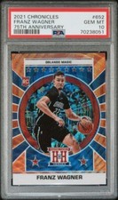 2021-22 Chronicles FRANZ WAGNER NBA 75th Anniversary Prizm RC SP /75 PSA 10 652