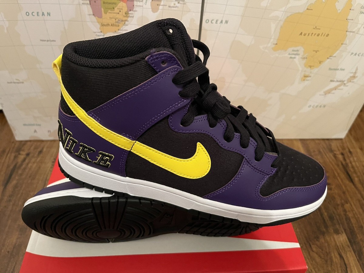 dunk high court purple lakers resell