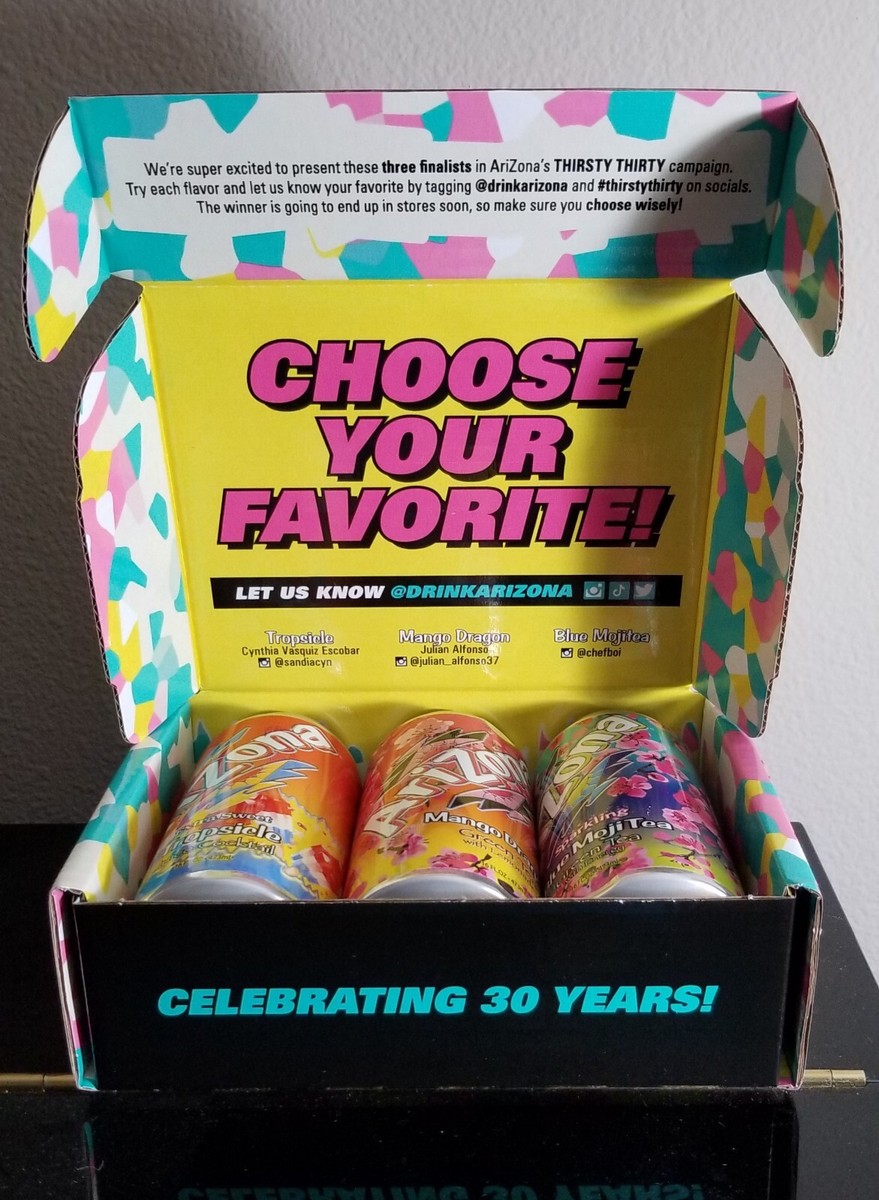 Arizona Beverages Limited Edition Thirsty Thirty Finalist 3-Pack