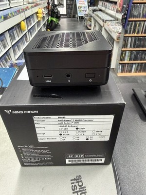 Minisforum EM680 Mini-PC, AMD Ryzen 7 6800U, 32GB RAM LPDDR5, 512GB NVMe SSD