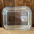 Pyrex 501-C Vintage Clear Glass Refrigerator Dish Replacement Lid No Center Ribs