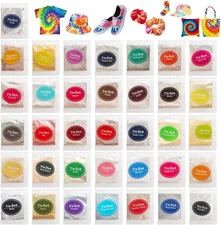 36 Colors Tie Dye Powder, Rainbow Tie Fabric Dye Powder for Tie Dying, Tie Dye K